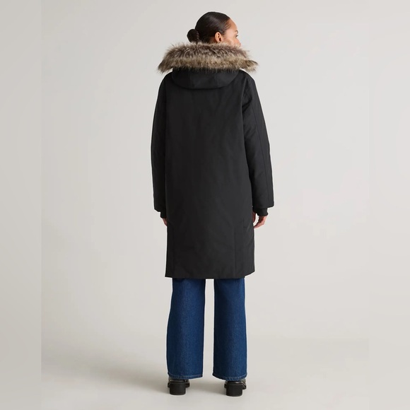 Quince Responsible Down Hooded Long Parka Size Medium - Picture 4 of 16